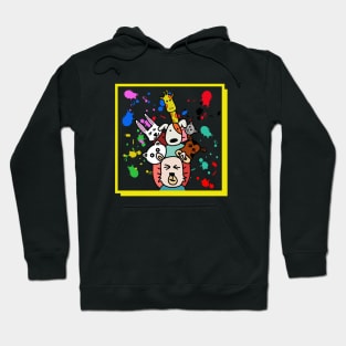 colourful animals Hoodie